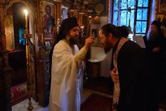 9540 - Φωτογραφίες από τη χθεσινή λαμπρή Πανήγυρη στο Χιλιανδαρινό κελλί Πατερίτσα που τιμάται στη Μεταμόρφωση του Σωτήρος