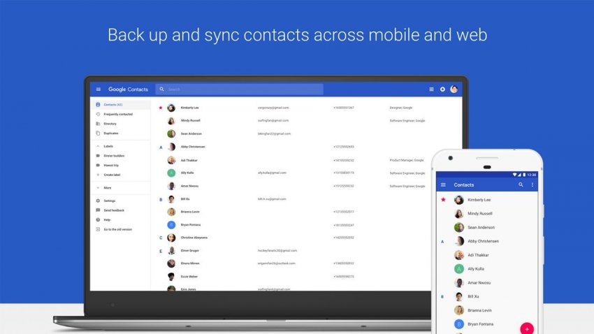 Google Contacts σε όλα τα Android κινητά - Φωτογραφία 1
