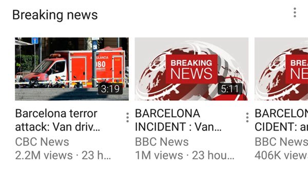 YouTube: Δοκιμές για κατηγορία “Breaking News” - Φωτογραφία 1