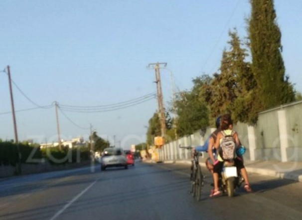 Χανιά: Κανένας σεβασμός στην ανθρώπινη ζωή στον δρόμο – καρμανιόλα - Τρικάβαλο κι από δίπλα το ποδήλατο - Φωτογραφία 1