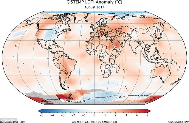 NASA: Ο φετινός Αύγουστος ήταν ο δεύτερος πιο ζεστός εδώ και 137 χρόνια - Φωτογραφία 1