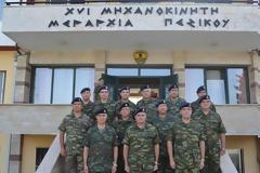 Επίσκεψη Διοικητή 1ης ΣΤΡΑΤΙΑΣ/EU-OHQ στην Περιοχή Ευθύνης της XVI Μ/Κ ΜΠ