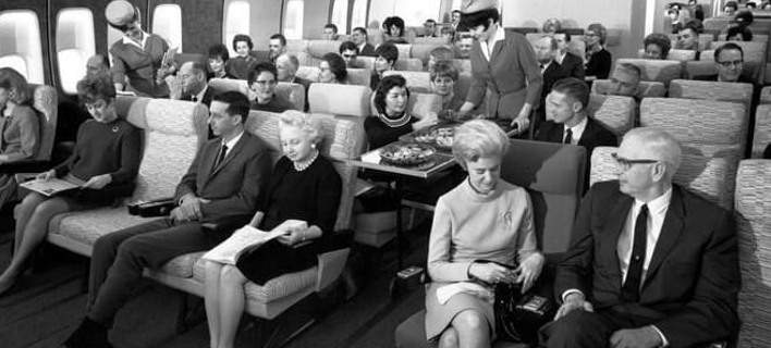 Παλιά το ταξίδι με αεροπλάνο ήταν πραγματική χλιδή - Φωτογραφία 1