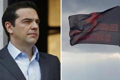 Μαύρες σημαίες κατά του Τσίπρα στο Άγιο Όρος: Έξω οι Αντίχριστοι [photos]