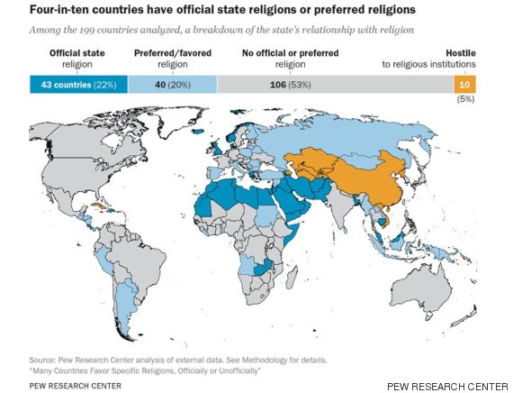 Ο παγκόσμιος θρησκευτικός χάρτης - Ποια θρησκεία ασπάζεται η κάθε χώρα; - Φωτογραφία 2