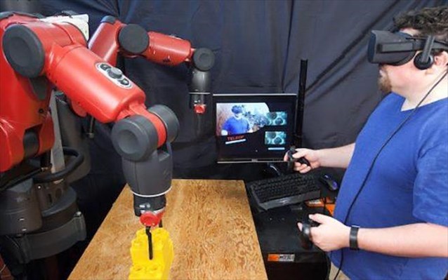 Τηλεχειρισμός ρομπότ μέσω εικονικής πραγματικότητας - Φωτογραφία 1