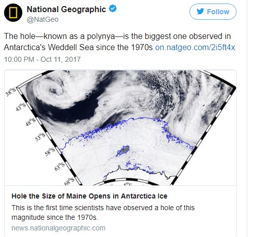 Μυστηριώδης, κολοσσιαία τρύπα εμφανίστηκε στην Ανταρκτική: Οι επιστήμονες δεν έχουν ιδέα τι την προκάλεσε - Φωτογραφία 3