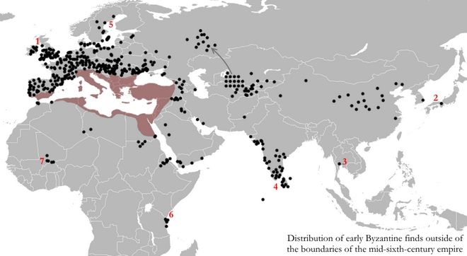 Χάρτης: Η παγκόσμια επιρροή του Βυζαντίου στον 'Παλαιό Κόσμο' - Φωτογραφία 1