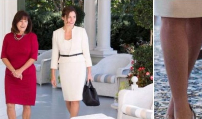 Οι πανάκριβες γόβες της Μπέτυς Μπαζιάνα, που φόρεσε στον Λευκό Οίκο και έριξε το διαδίκτυο [photos] - Φωτογραφία 1