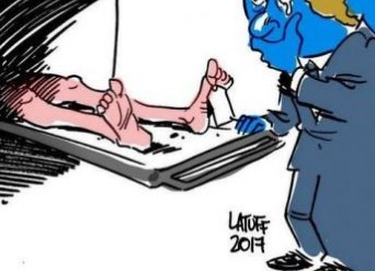 Συγκλονιστικό σκίτσο του Λατούφ για την υποκρισία των συστημικών ΜΜΕ - Φωτογραφία 1