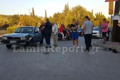 Λαμία: Τραυματίστηκαν δύο αδέλφια σε τροχαίο με μηχανάκι
