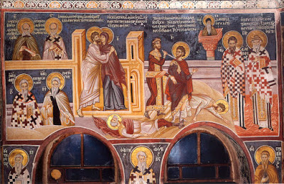 Άγιον Όρος - Οι τοιχογραφίες στο παρεκκλήσι του αγίου Δημητρίου της Μονής Βατοπαιδίου - Φωτογραφία 6