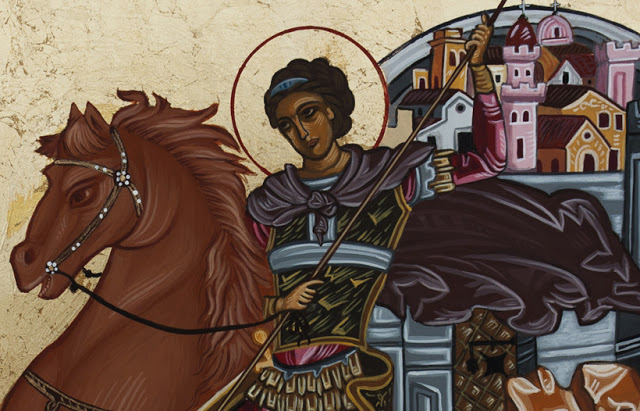 Γιατί ο Άγιος Δημήτριος απεικονίζεται καβαλάρης σε κόκκινο άλογο. - Φωτογραφία 1