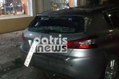 Πύργος: Πανικός στο κέντρο της πόλης από κατάπτωση μαρκίζας μπαλκονιού [photos]
