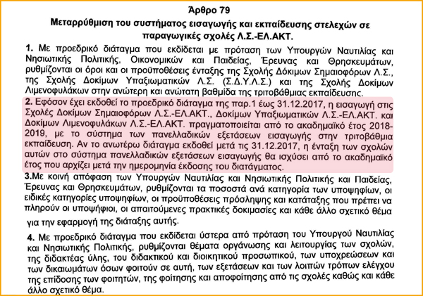 Εισαγωγή στο Λιμενικό με Πανελλήνιες Εξετάσεις (ΠΟΛΥΝΟΜΟΣΧΕΔΙΟ) - Φωτογραφία 2