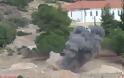 Έγινε η ελεγχόμενη έκρηξη στην Άνω Γλυφάδα (βίντεο)