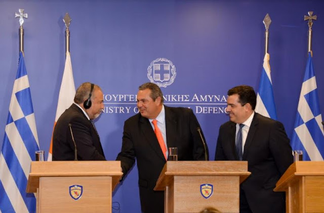 Δήλωση ΥΕΘΑ Πάνου Καμμένου μετά την τριμερή συνάντηση των Υπουργών Άμυνας Ελλάδας, Κύπρου και Ισραήλ στο ΥΠΕΘΑ - Φωτογραφία 9