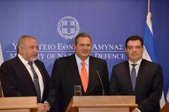 Δήλωση ΥΕΘΑ Πάνου Καμμένου μετά την τριμερή συνάντηση των Υπουργών Άμυνας Ελλάδας, Κύπρου και Ισραήλ στο ΥΠΕΘΑ