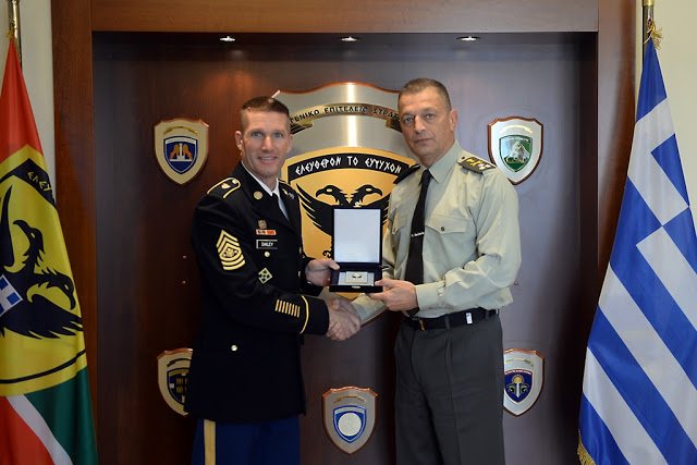 Επίσκεψη στο ΓΕΣ του Αρχηγού των Υπαξιωματικών του Στρατού των ΗΠΑ - Φωτογραφία 1