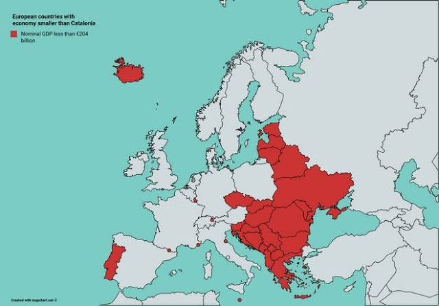 Καταλονία: Ο χάρτης που θα σε βοηθήσει να καταλάβεις πόσο πλούσια είναι - Φωτογραφία 2