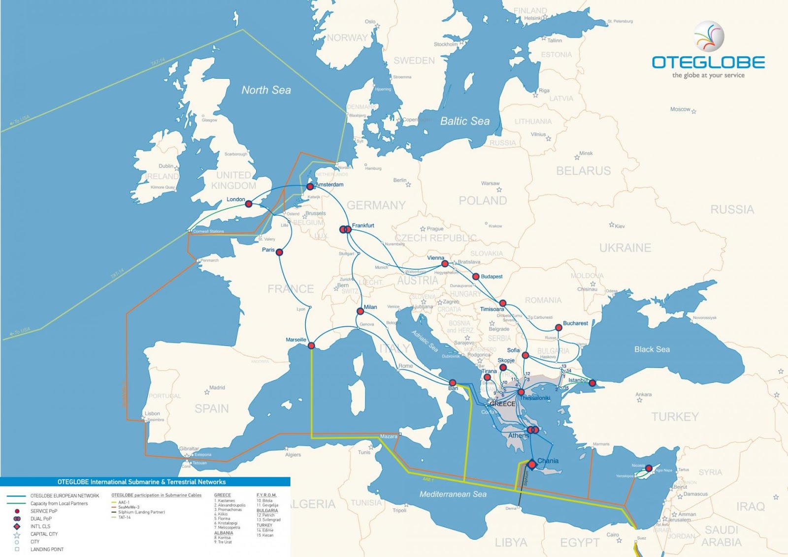 Νέο πανευρωπαϊκό δίκτυο οπτικών ινών από την OTEGLOBE - Φωτογραφία 1