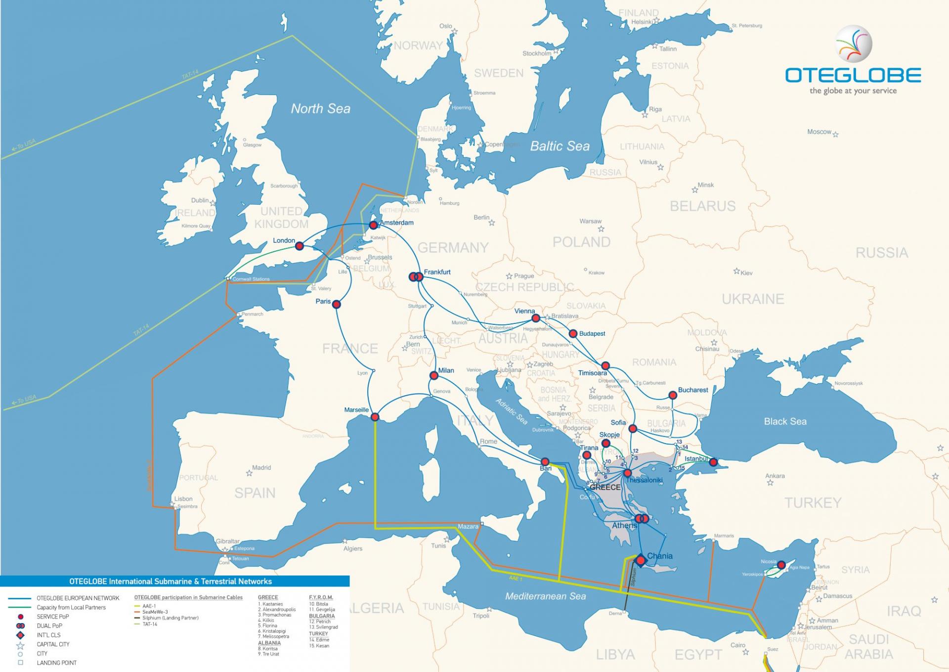 Νέο πανευρωπαϊκό δίκτυο οπτικών ινών από την OTEGLOBE - Φωτογραφία 2