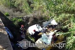Σοκάρουν οι εικόνες από το θανατηφόρο τροχαίο στο Ηράκλειο