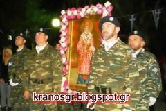 Άγημα της ΛΕΦΕΔ Αττικής στη λιτάνευση της εικόνας του Αγίου Νεκταρίου