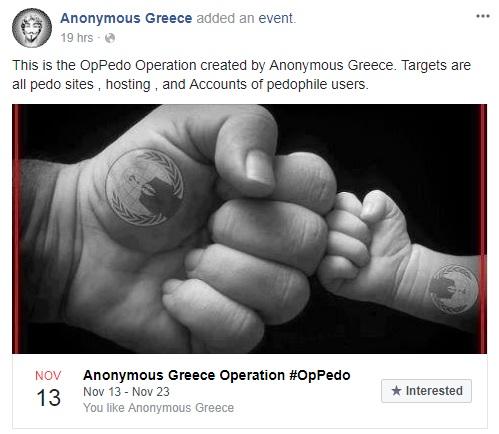 Έλληνες Anonymous: Παιδόφιλοι, έρχεται το τέλος σας - Φωτογραφία 3