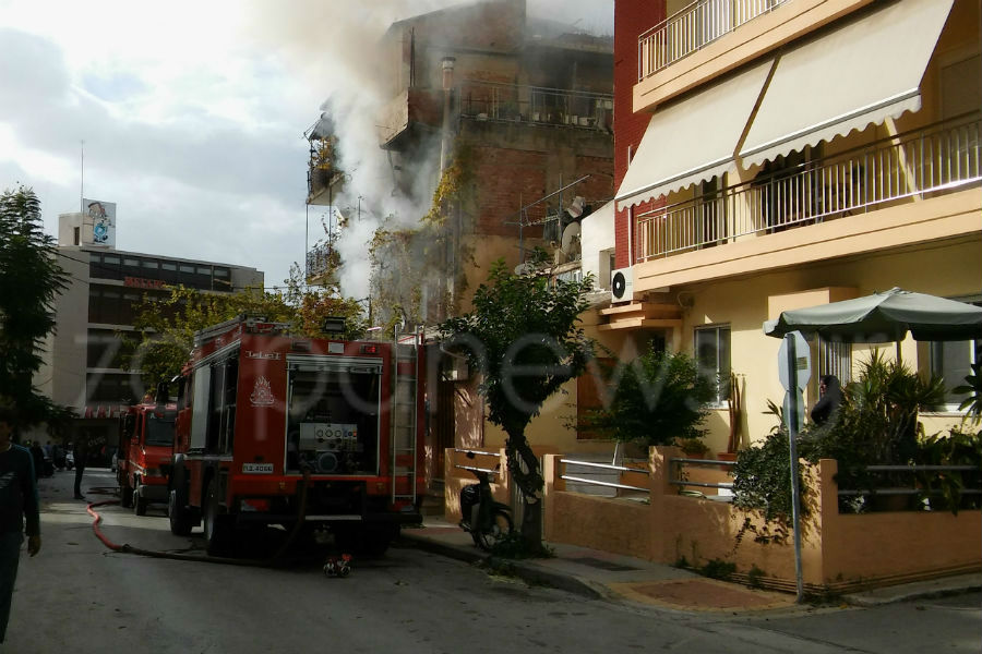 Χανιά: Μεγάλη φωτιά σε σπίτι στη Νέα Χώρα [photo+video] - Φωτογραφία 3