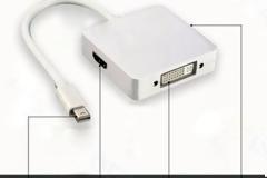 Apple Macbook 3πλος αντάπτορας  αποMini DisplayPort σε HDMI-DVI 1-DisplayPort