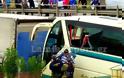 Λεωφορείο σκεπάστηκε από τα νερά στην παλαιά Εθνική Αθηνών-Κορίνθου - Φωτογραφία 4