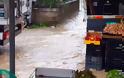 Χαλκίδα: Πλημμύρισε από τη βροχή η λαϊκή αγορά της Κανήθου! (ΦΩΤΟ & ΒΙΝΤΕΟ)