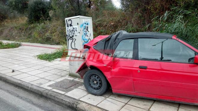 Πάτρα: Τρελή πορεία Ι.Χ - Καρφώθηκε σε ΚΑΦΑΟ στην Ελευθερίου Βενιζέλου [photos] - Φωτογραφία 2