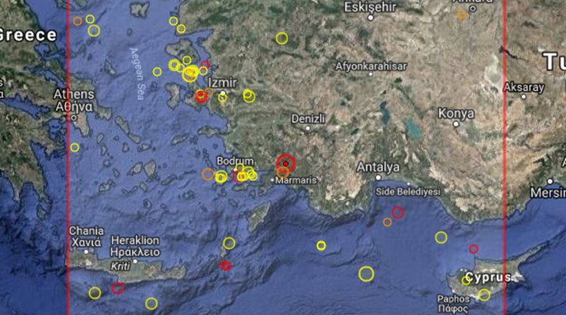 Σεισμός 5 Ρίχτερ στην Τουρκία - Ταρακουνήθηκε και η Ρόδος - Φωτογραφία 1
