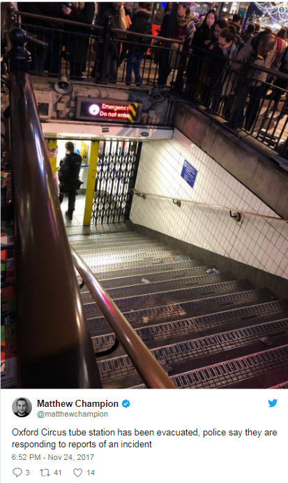 Alert! Εκκενώθηκε σταθμός του μετρό Oxford Circus στο Λονδίνο - Φωτογραφία 2