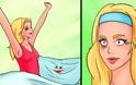 10 αστεία σκίτσα που μόνο οι πολύ τεμπέλες γυναίκες θα μπορέσουν να καταλάβουν