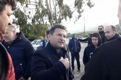 ΘΥΡΡΕΙΟ: Διαμαρτυρία κατοίκων για να αποτραπεί η εγκατάσταση μονάδας με βιορευστά (ΦΩΤΟ: Στέλλα Λιάπη)