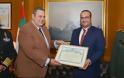 Απονομή Διαμνημόνευσης Αστέρα Αξίας και Τιμής από τον ΥΕΘΑ Πάνο Καμμένο στον Πρέσβη των Η.Α.Ε. στην Ελλάδα Sultan Mohammed Majed Al Ali