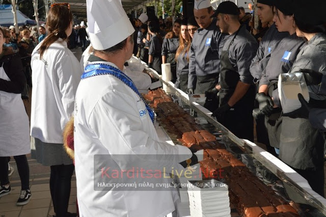 Στα ρεκόρ Guinnnes η Καρδίτσα με νουγκατίνα σοκολάτα 100 μέτρων και 21 εκατοστών - Φωτογραφία 10