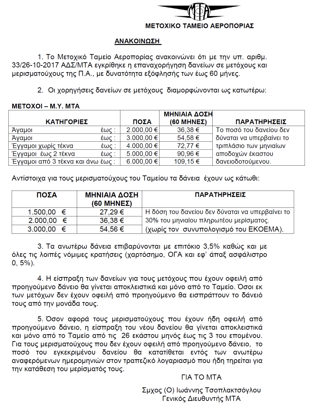 Σημαντική απόφαση Μετοχικού Ταμείου Αεροπορίας (ΜΤΑ) [ΕΓΓΡΑΦΟ-ΠΙΝΑΚΕΣ] - Φωτογραφία 2