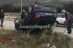 Λαμία: Βγήκε αγρατζούνιστος - Δείτε πως έγινε το αυτοκίνητο