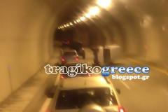 ροχαίο ατύχημα στην Εγνατία Οδο στις σήραγγες της Καστανιάς