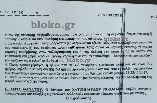 Κάλυμνος: Αυτή είναι η ιατροδικαστική έκθεση για τον θάνατο του 21χρονου φοιτητή - Φωτογραφία 4