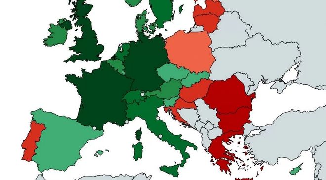 Χάρτης: Πώς έχει αλλάξει ο πληθυσμός στις χώρες της Ευρώπης τα τελευταία εφτά χρόνια - Φωτογραφία 1