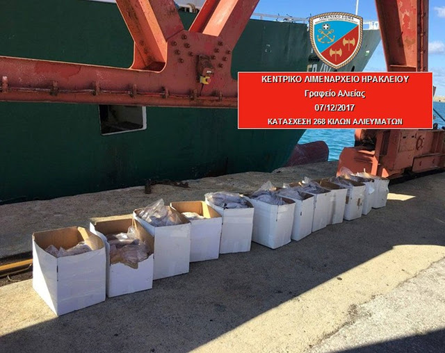 Ηράκλειο: Λιμενικοί κατάσχεσαν εκατοντάδες κιλά μπακαλιάρου και τα έδωσαν σε ιδρύματα - Φωτογραφία 1