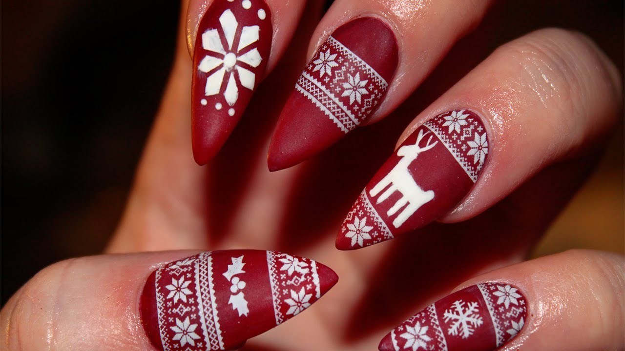 Christmas nails: Το αγαπημένο κόκκινο των Χριστουγέννων - Φωτογραφία 12