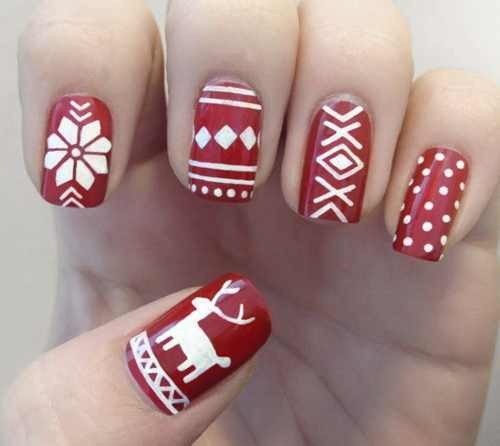 Christmas nails: Το αγαπημένο κόκκινο των Χριστουγέννων - Φωτογραφία 5