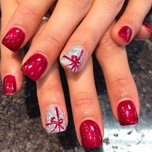 Christmas nails: Το αγαπημένο κόκκινο των Χριστουγέννων - Φωτογραφία 6