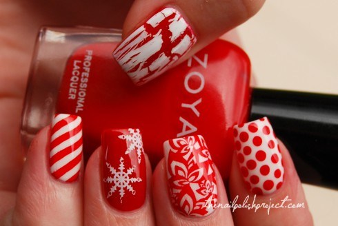Christmas nails: Το αγαπημένο κόκκινο των Χριστουγέννων - Φωτογραφία 8